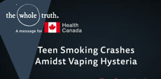 Teen Smoking Crashes Amidst Vaping Hysteria | WholeTruth 4 Health Canada