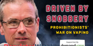 Driven By Snobbery | Prohibitionists’ War on Vaping | RegWatch