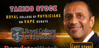 Taking Stock | Royal College of Physicians on Vape Debate | RegWatch