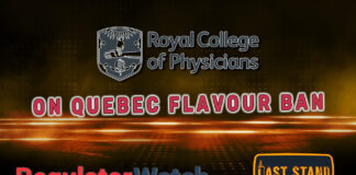 On Quebec Flavour Ban | Royal College of Physicians | RegWatch