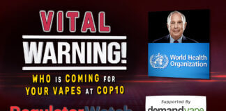 Vital Warning | WHO Is Coming for Your Vapes at COP10 | RegWatch