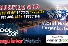 Hostile WHO | Exclusionary Tactics Threaten Tobacco Harm Reduction | RegWatch