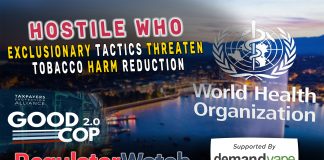 Hostile WHO | Exclusionary Tactics Threaten Tobacco Harm Reduction | RegWatch