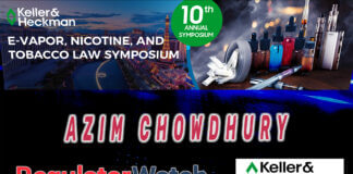 RegWatch Briefs | Azim Chowdhury | E-Vapor Law Symposium 2026